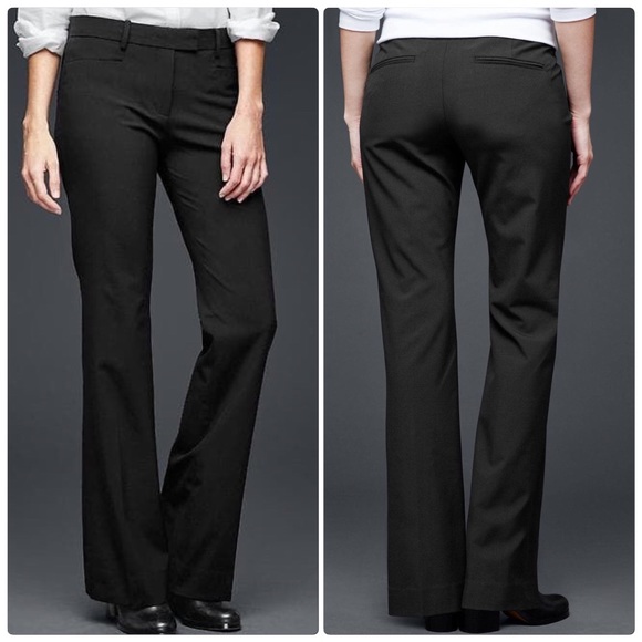 gap black trousers